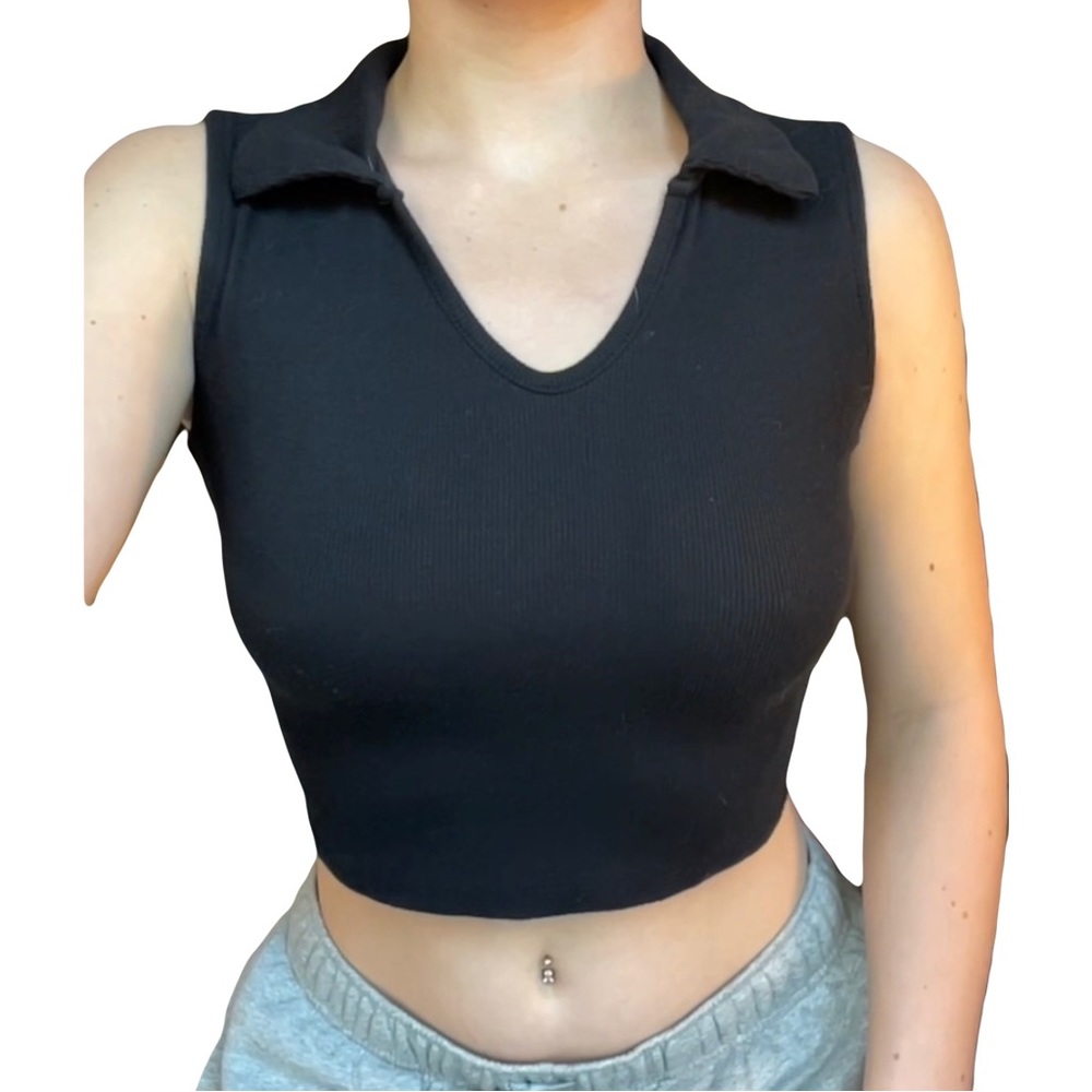 Black formal sleeveless tank set